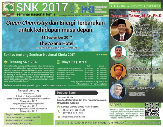 Seminar Nasional Kimia 2017