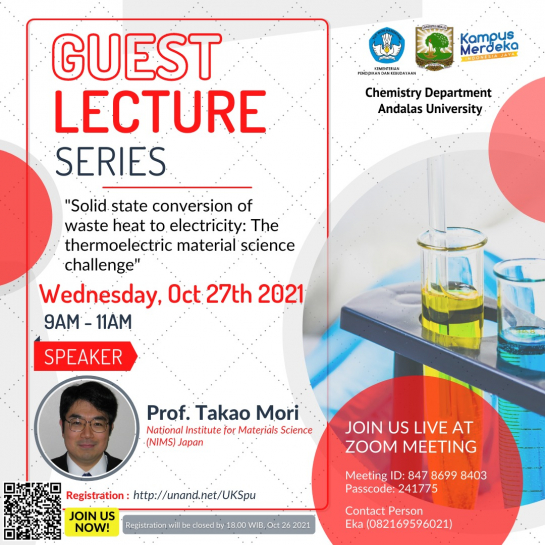 Guest Lecture Series dengan Prof. Takao Mori dari Tsukuba University