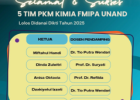 SELAMAT, 5 TIM PKM KIMIA LOLOS DINADAI DIKTI